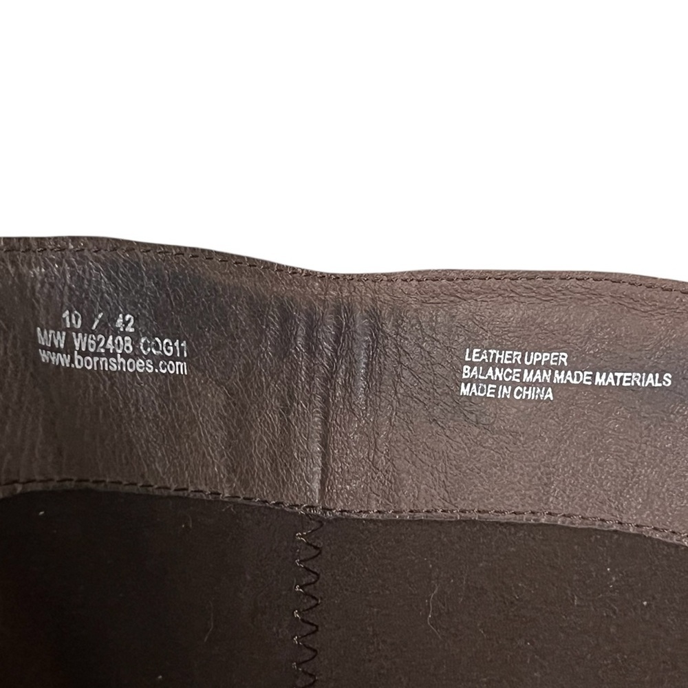 Born Milari Marrone brown leather knee high heeled boots - Picture 12 of 12